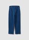 Blue Stretch Cotton Denim Trousers Regular Fit_4