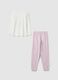 Pijama multicolor de algod&oacute;n puro para ni&ntilde;a, ajuste regular_1