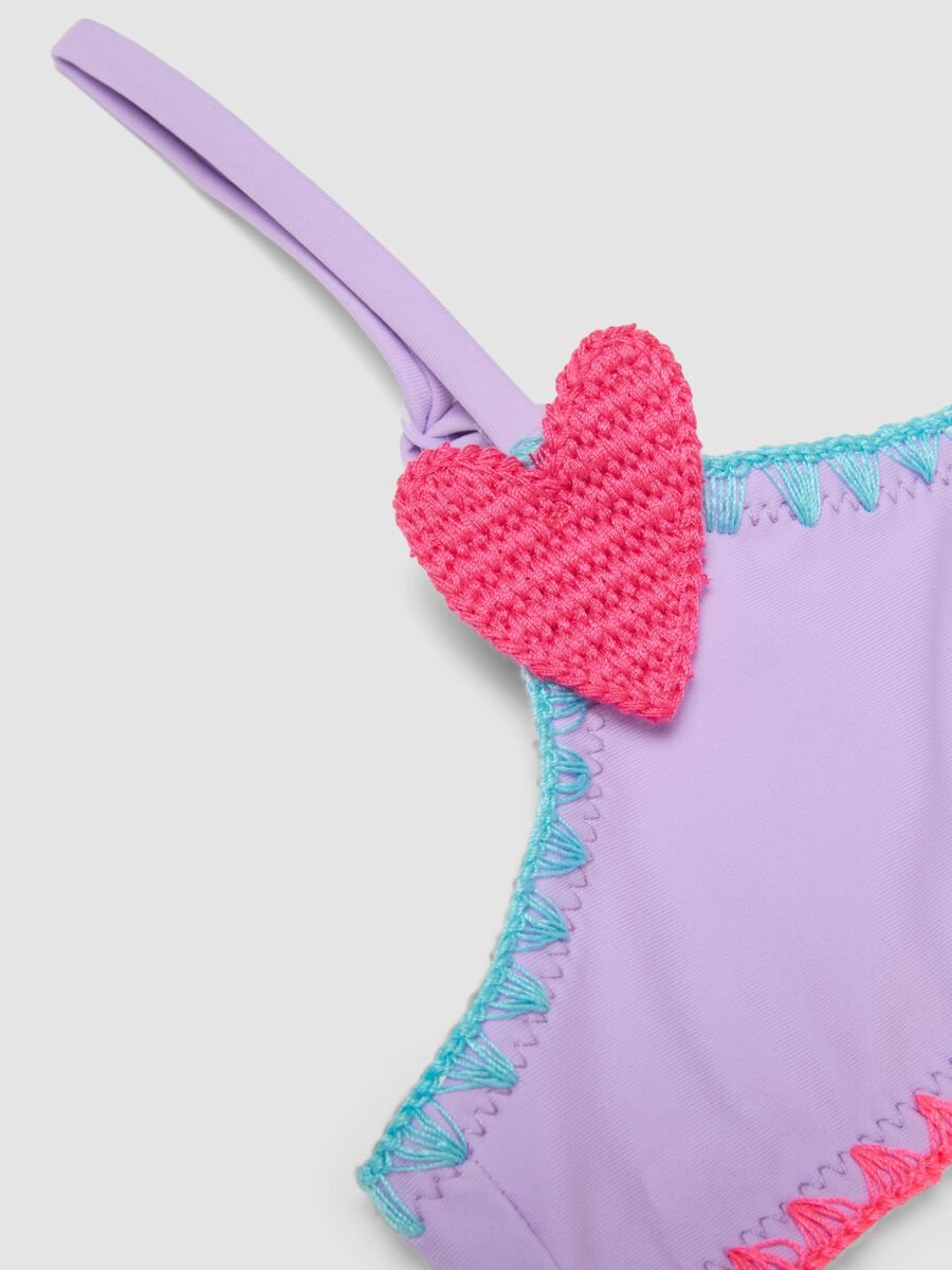 Purple stretch bikini with appliqu&eacute; hearts_2