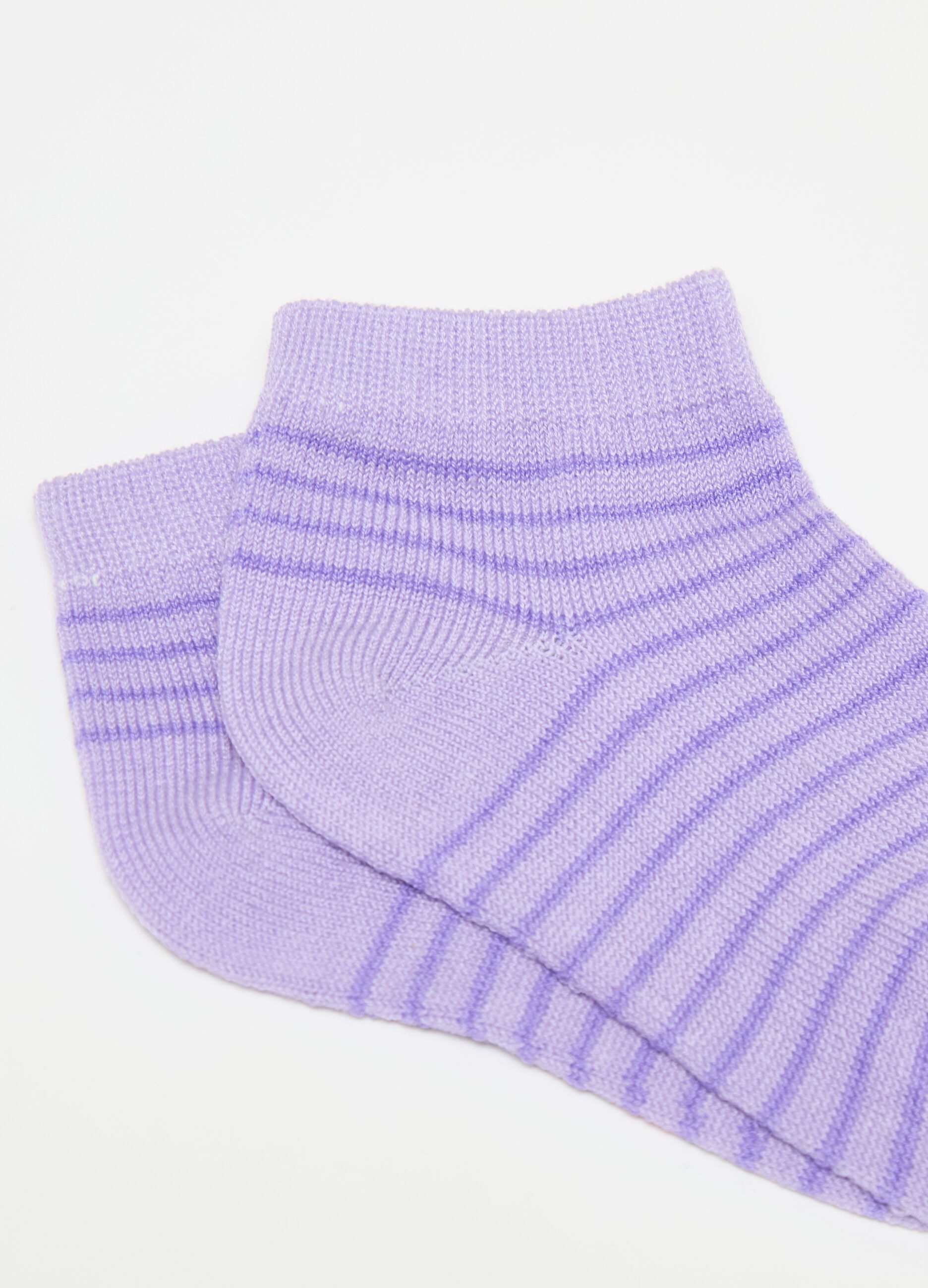Seven-pair pack socks in organic cotton