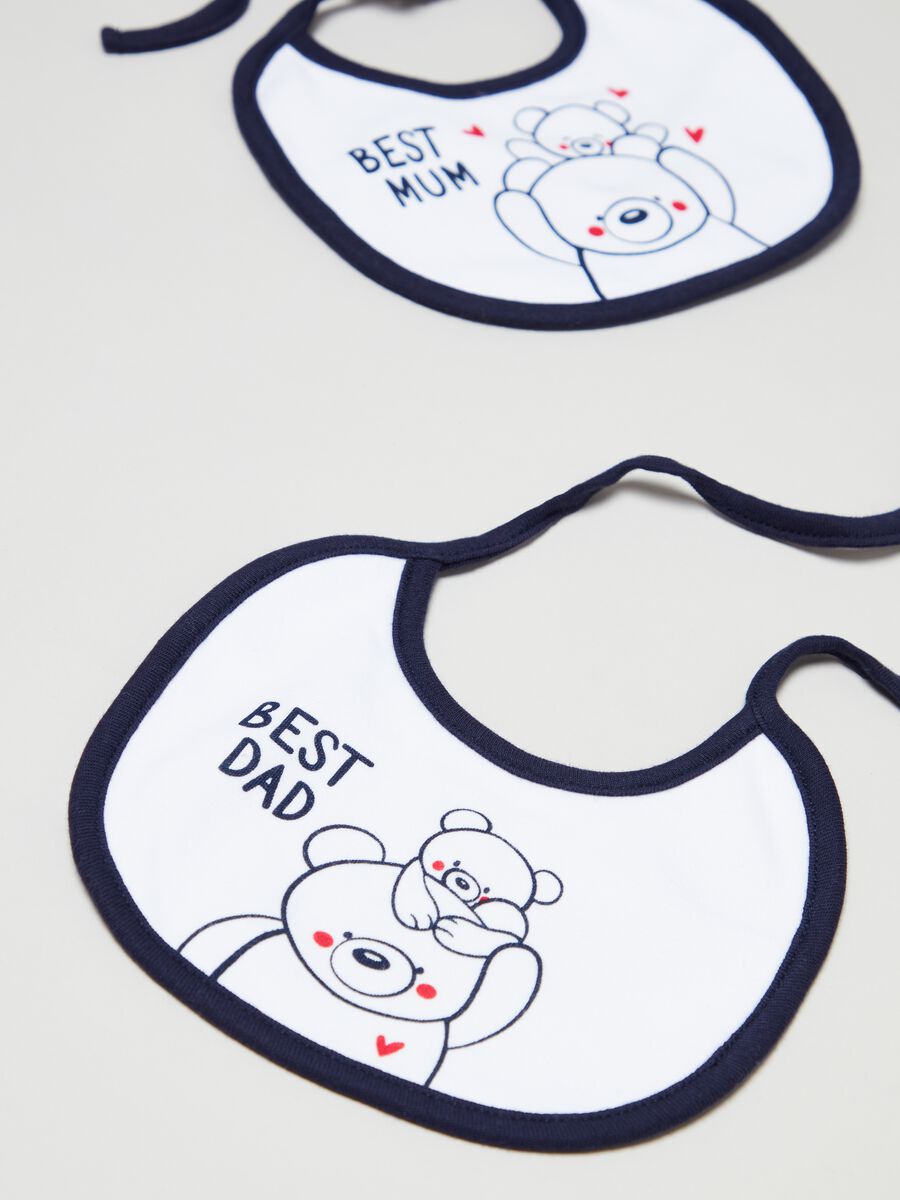 Pack of bibs with Mom & Dad print_1