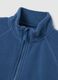 Child's blue fleece with high collar and full zip, over fit_2