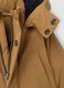 Long padded brown parka with hood, regular fit_3