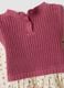Pink crew-neck jumper in a viscose-cotton blend_3