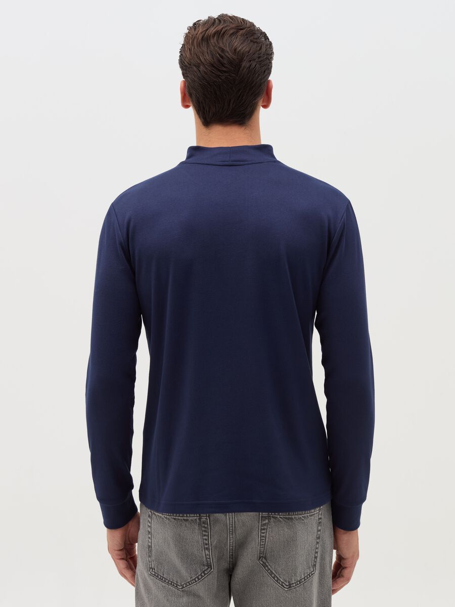 Fleece sweatshirt with mock neck_2