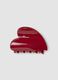 Mola de cabelo vermelha brilhante_0