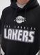 Black cotton blend sweatshirt with Los Angeles Lakers print_3