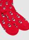 Red Cotton Blend Christmas Socks_1