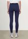 Blaue Slim Fit Stretch-Baumwoll-Leggings_2