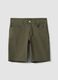 Gr&uuml;ne Regular-Fit-Shorts aus reiner Baumwolle_4