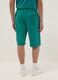 Gr&uuml;ne Regular Fit Baumwollmischung Shorts mit Everlast Logo_2