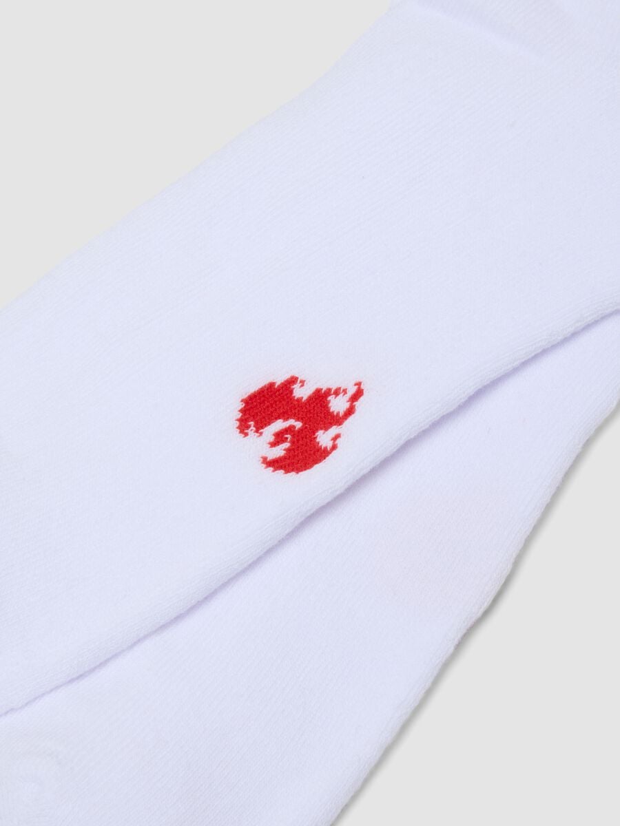 Chaussettes de sport blanches en coton stretch_2
