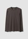 Graues Herren-Langarmshirt aus 100 % Bio-Baumwolle mit Rundhalsausschnitt_4