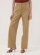Beige straight-leg stretch viscose trousers_1