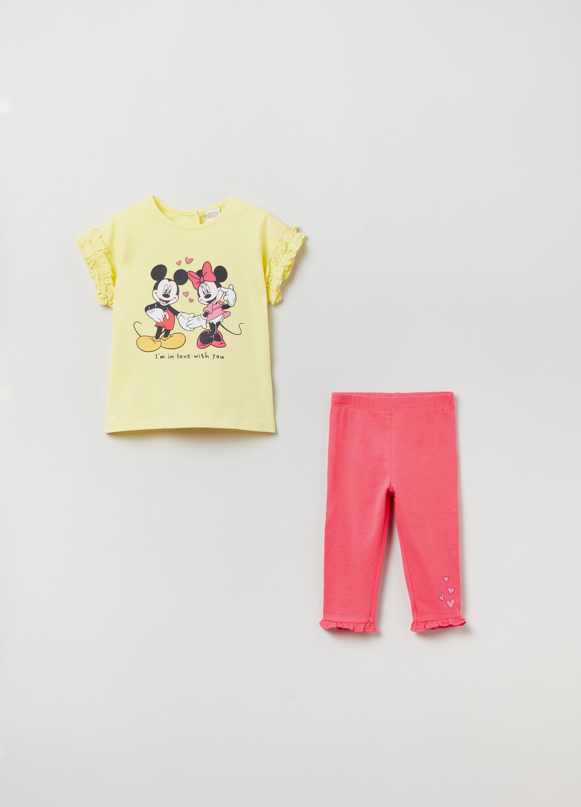 Disney Baby Minnie and Mickey Mouse jogging set