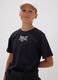 Schwarzes T-Shirt aus reiner Baumwolle mit Logo, Regular Fit, f&uuml;r Jungen_0