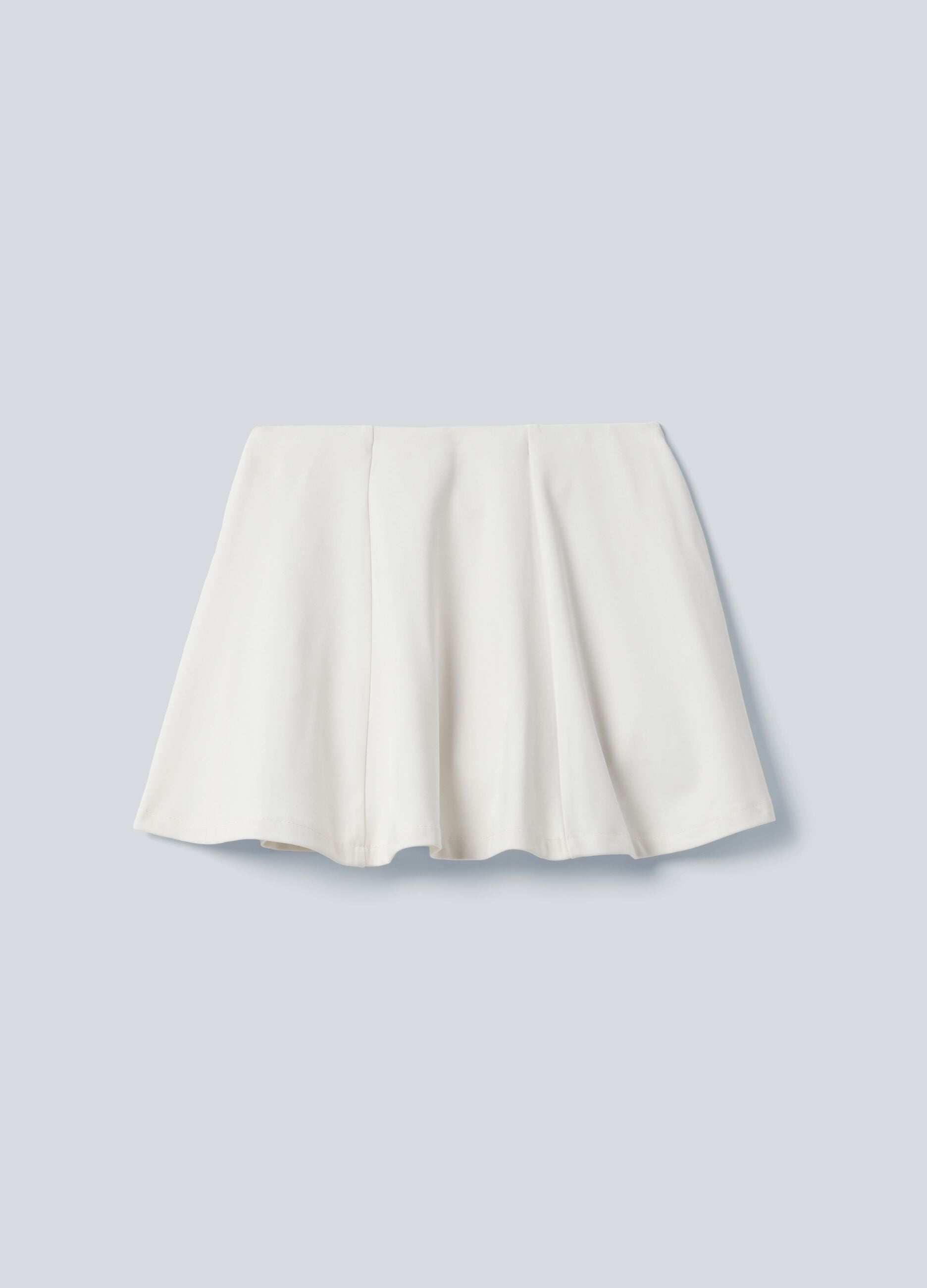 ALTAVIA COURT white performance skirt in stretch technical fabric
