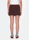 Brown stretch viscose mini skirt with belt_3