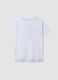 T-shirt branca em algod&atilde;o puro com estampado do Stitch, corte regular_6