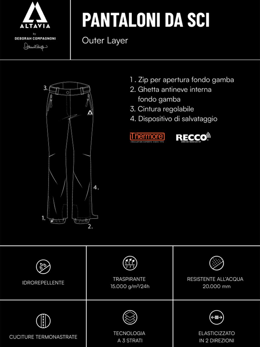 Παντελόνι σκι ALTAVIA ΜΕ DEBORAH COMPAGNONI_2