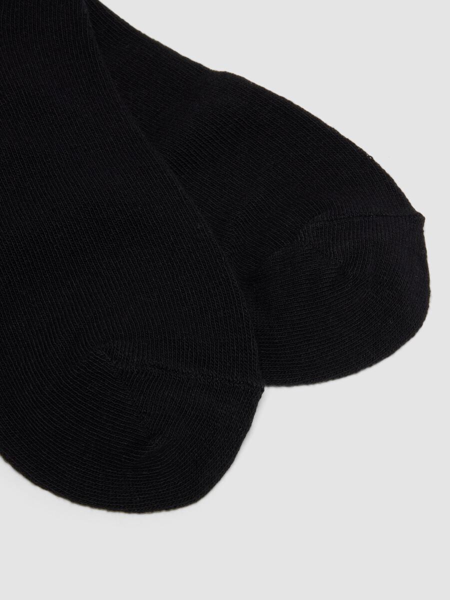 7er-Pack schwarze Kn&ouml;chelsocken aus Bio-Baumwolljersey-Mix_2