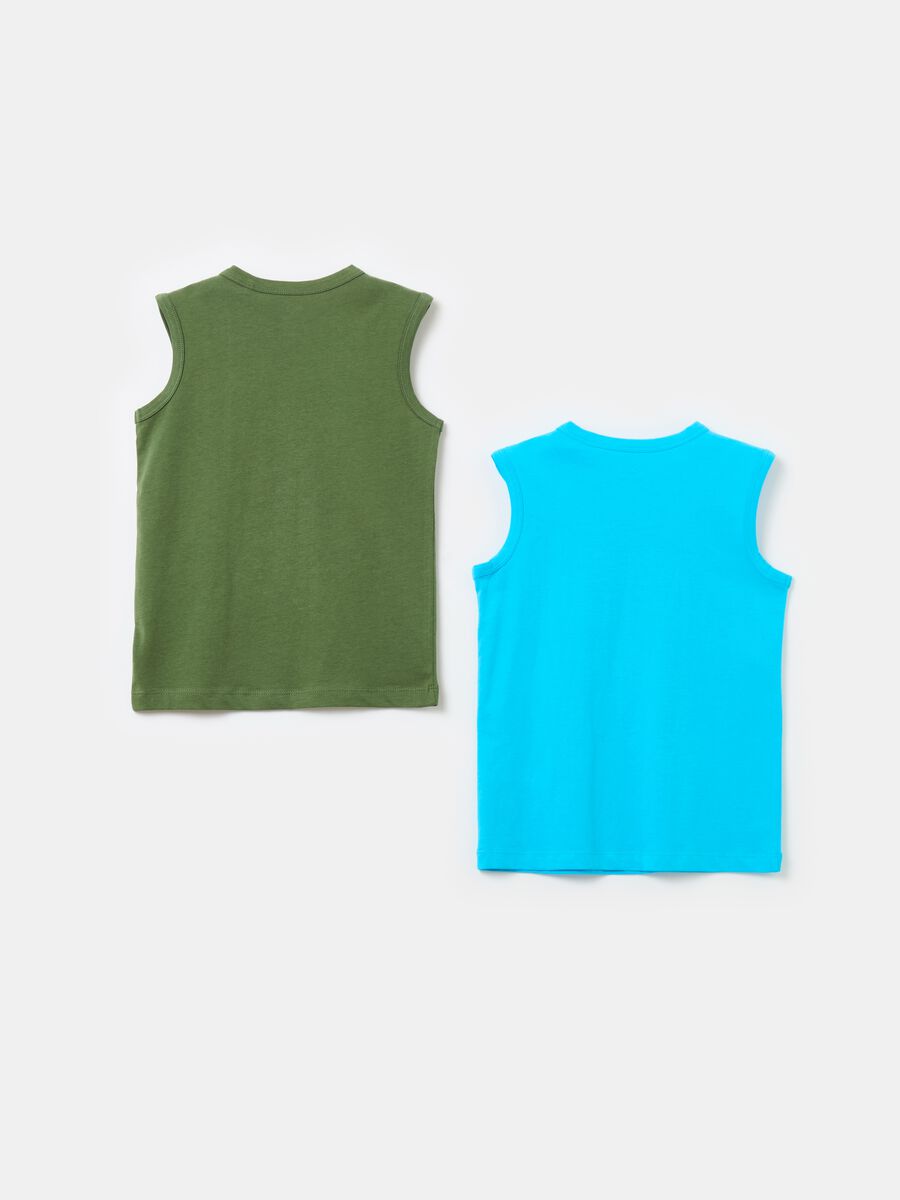 Two-pack cotton racerback vests with print_1