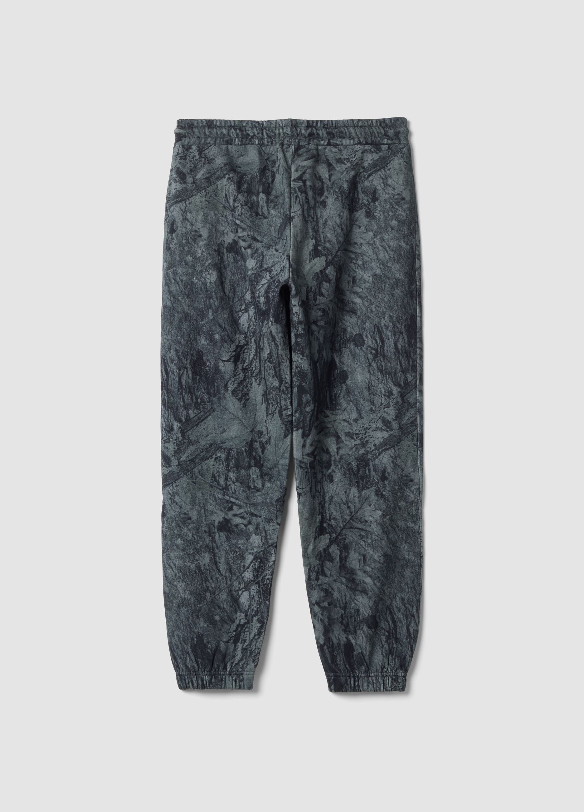 Graue Jogginghose aus Baumwollmischung mit Comfort Fit