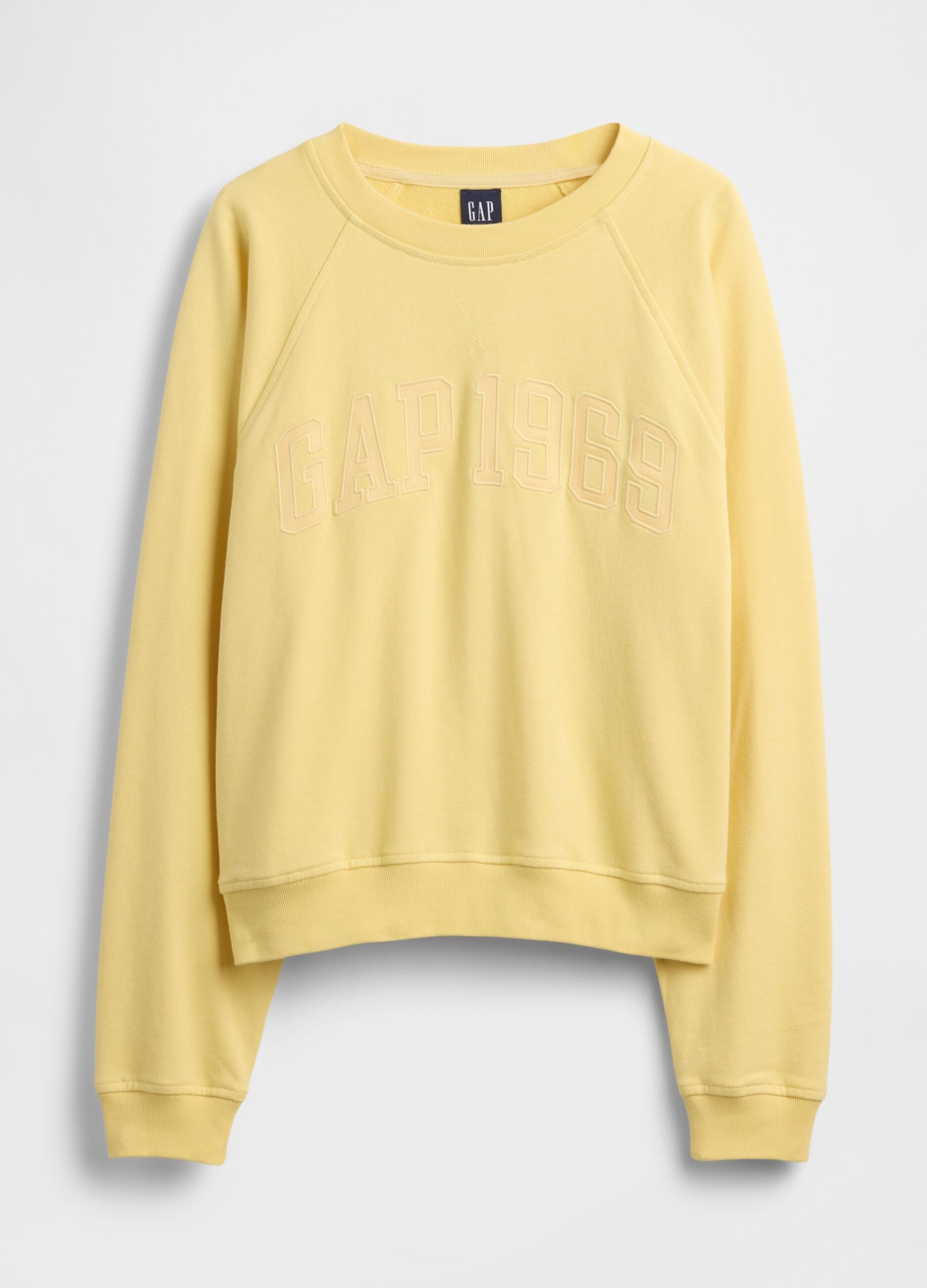 Crew-neck cotton-blend sweatshirt