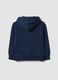 Sweatshirt azul com capuz em algod&atilde;o org&acirc;nico puro, corte oversized, para menino_1