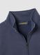 Graues Sweatshirt aus Baumwollmix mit Rundhalsausschnitt und Rei&szlig;verschluss, Regular Fit_5