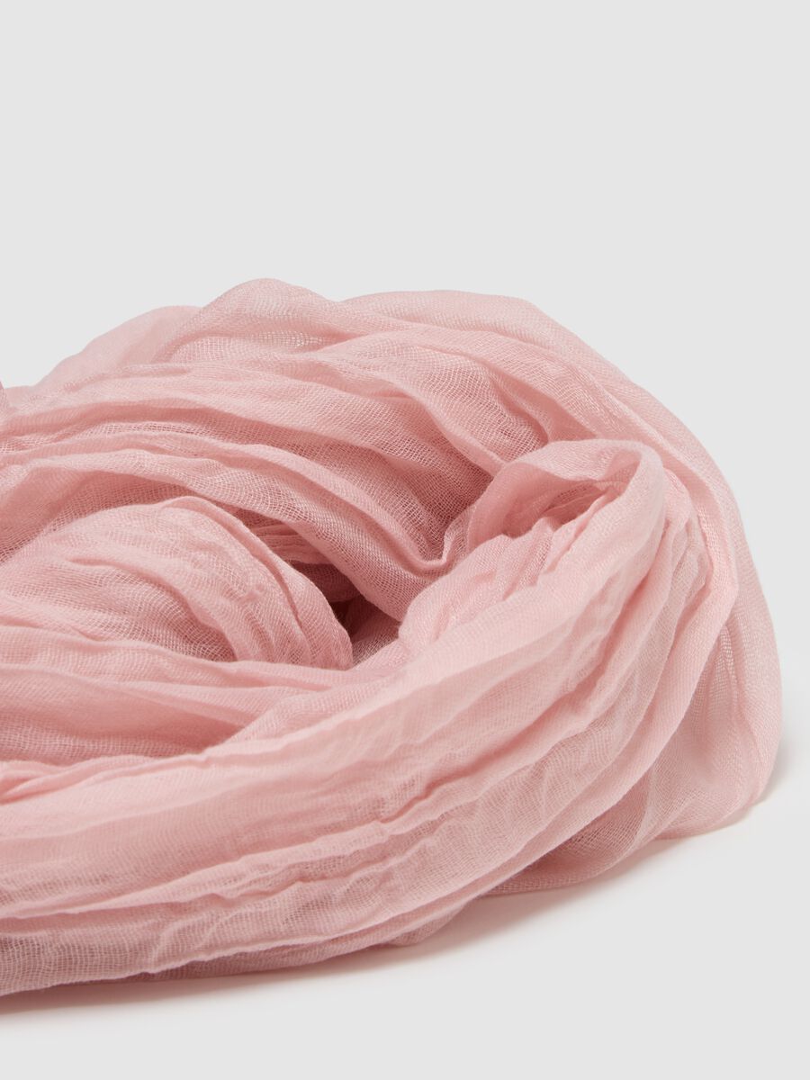Sciarpa leggera rosa regular fit_1