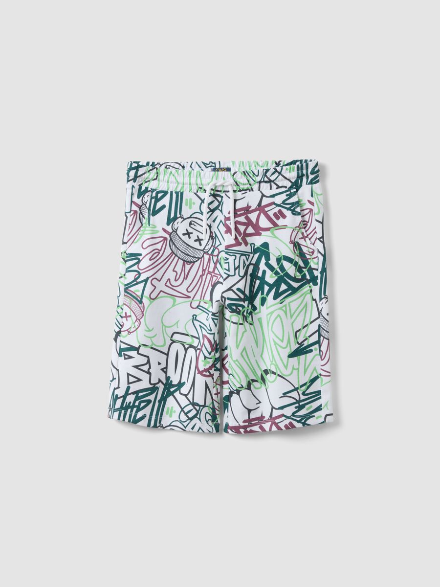 Multicolour pure cotton shorts for boys, regular fit_3