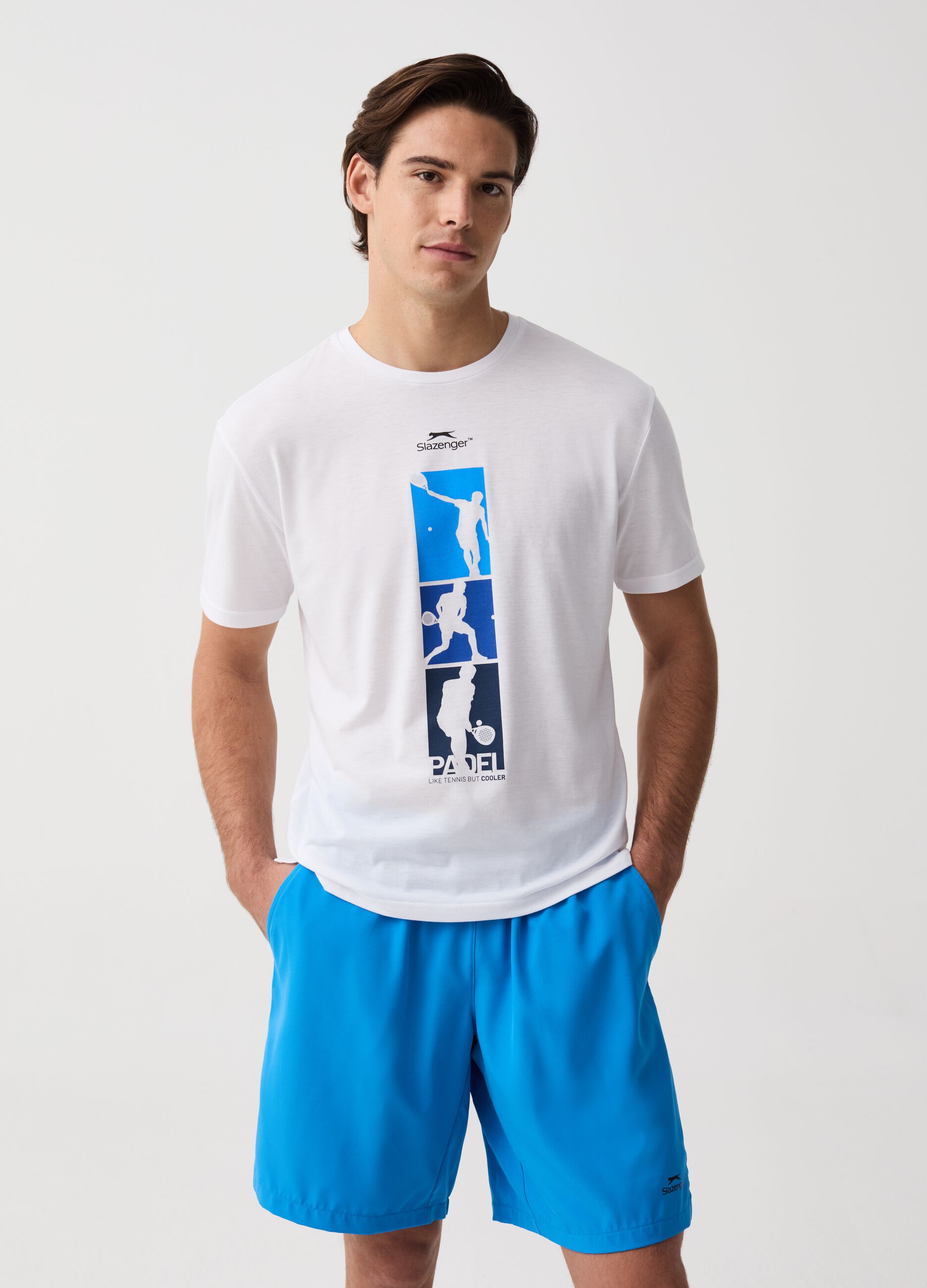 Camiseta de tenis estampado padel Slazenger