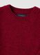 Roter Pullunder aus Wollmischung mit Rundhalsausschnitt und Oversize-Fit_1