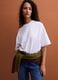 Wei&szlig;es Regular-Fit T-Shirt aus Jersey in Baumwollmix mit Rundhalsausschnitt_2