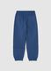 Kids' blue jogger trousers in pure cotton comfort fit_1