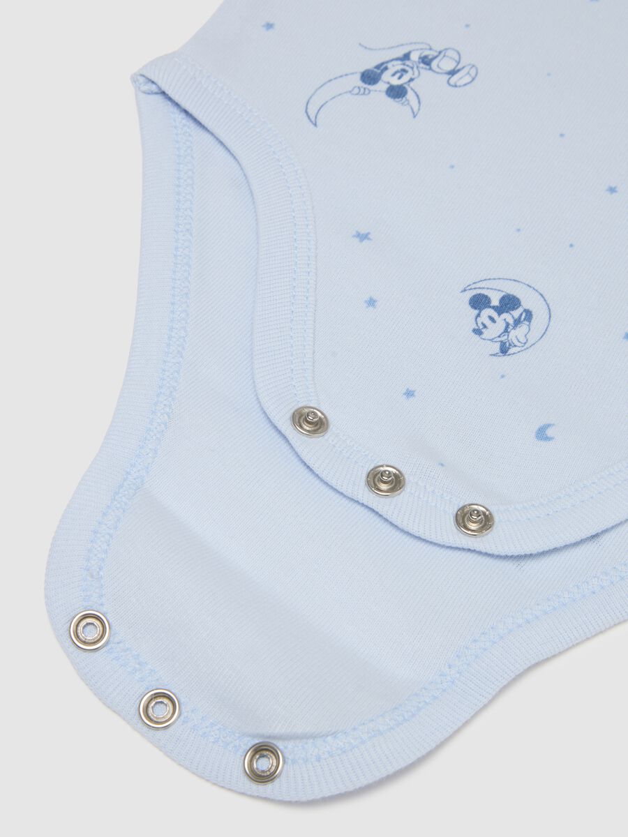 Bipack body in puro cotone multicolor da neonato con stampe Topolino_2