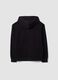 Schwarzer Hoodie aus Bio-Baumwolle mit Reissverschluss_1