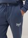 Blue cotton blend jogger trousers regular fit with Everlast logo_3