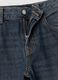 Blue pure cotton super wide-leg jeans_5