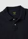 Slim fit blue pure cotton polo_5