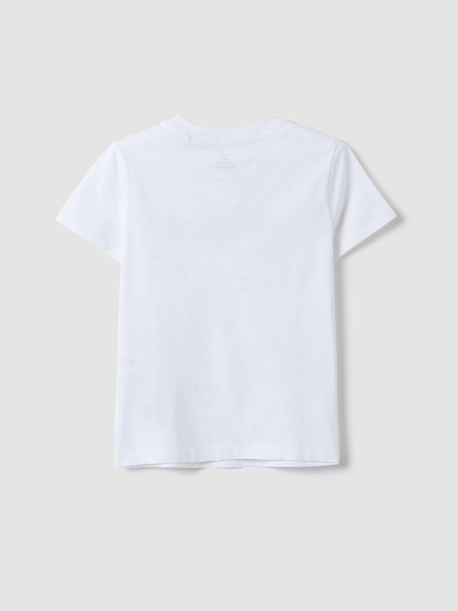 Wei&szlig;es T-Shirt aus reiner Bio-Baumwolle mit &bdquo;Stargirl&ldquo;-Print f&uuml;r M&auml;dchen_1