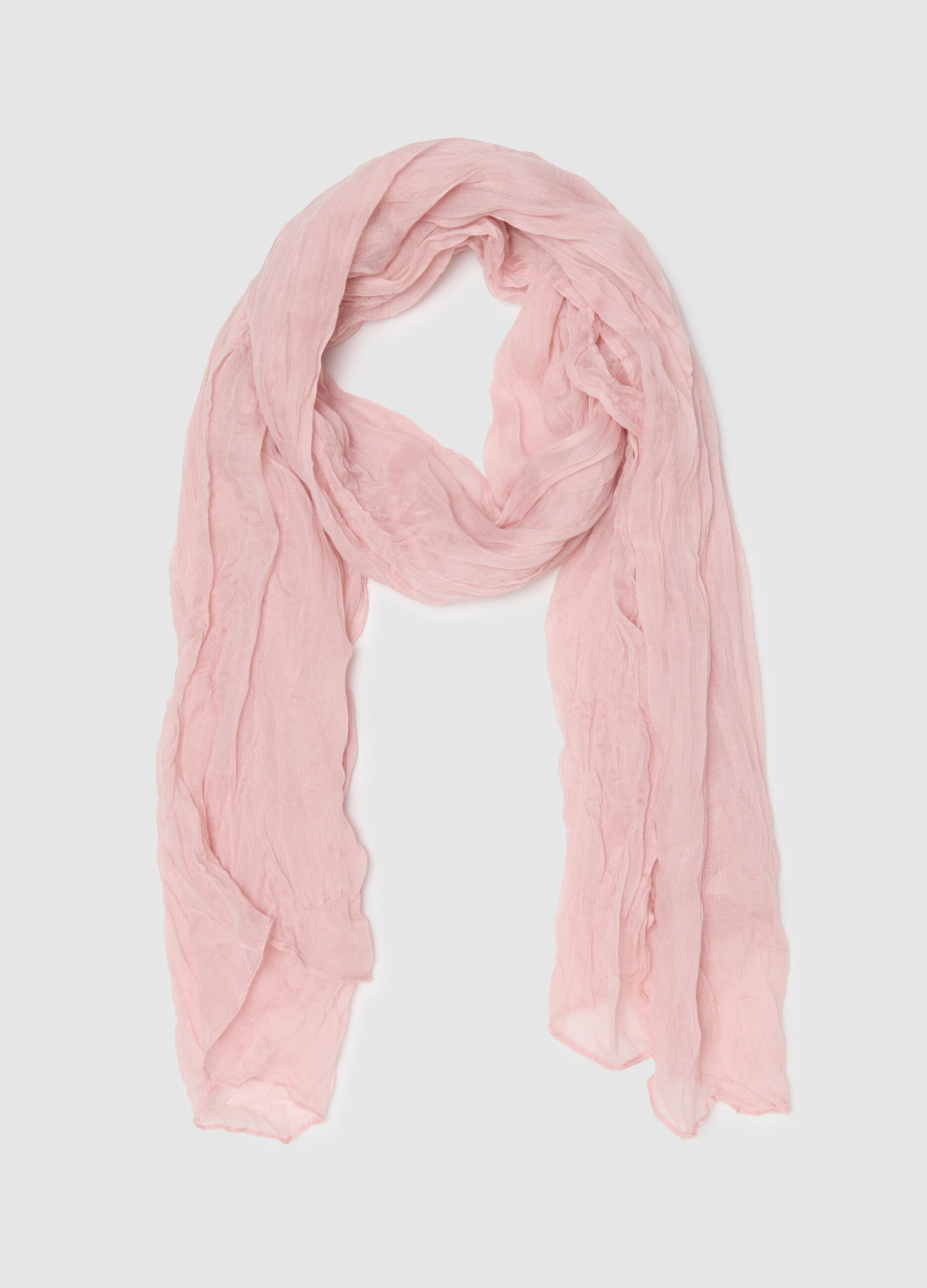Sciarpa leggera rosa regular fit