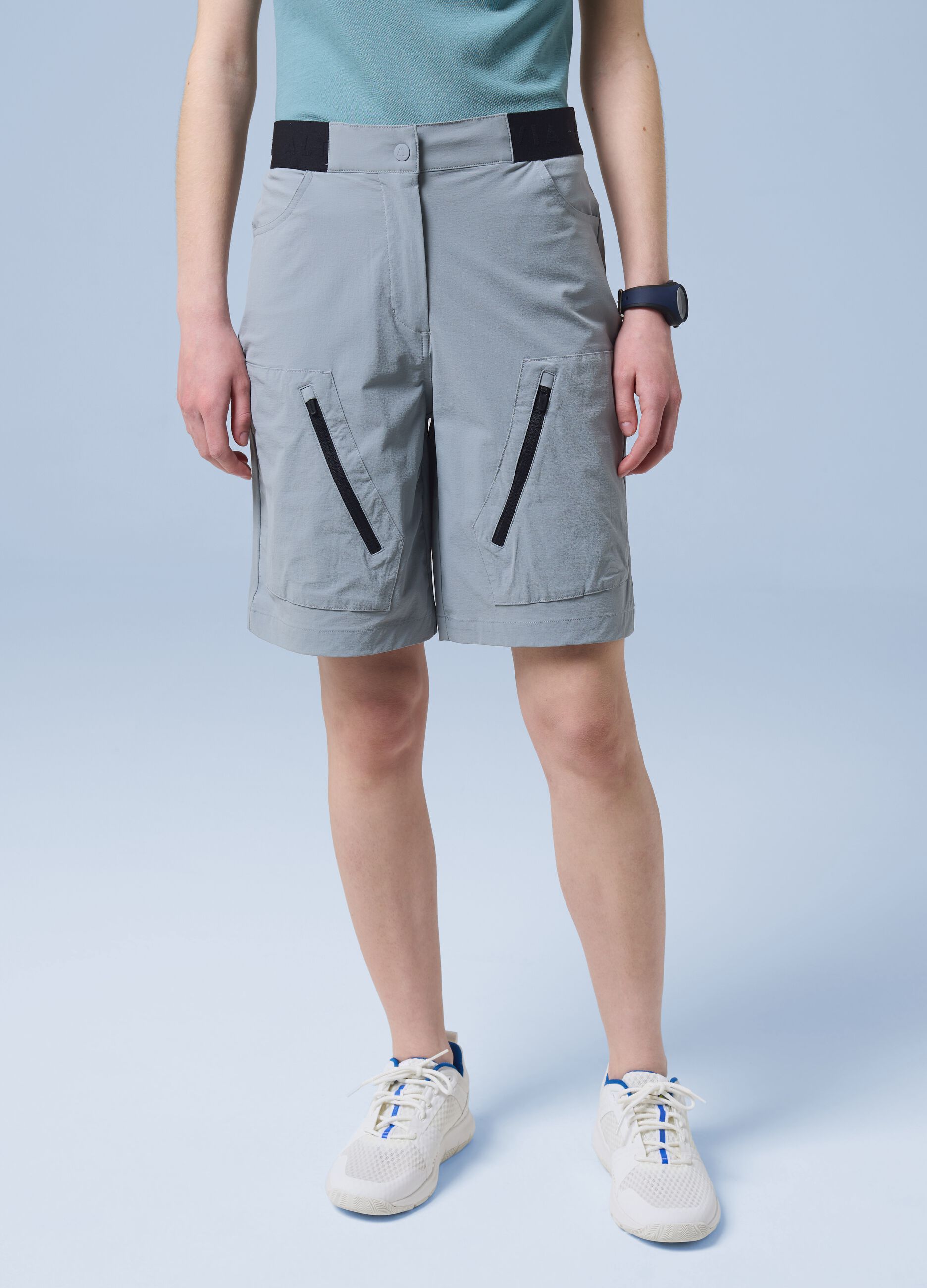 Grey ALTAVIA SAILING stretch-fabric Bermuda shorts