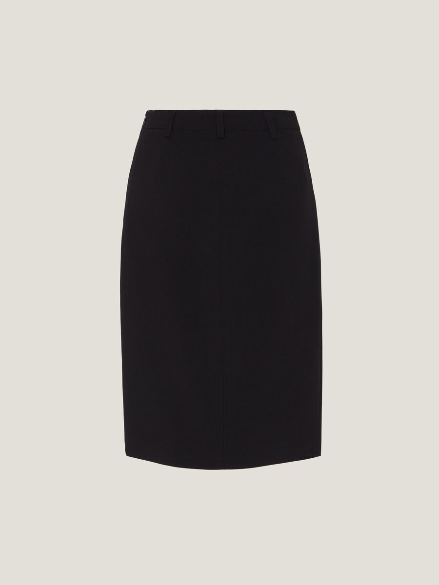 Pencil skirt with split_4