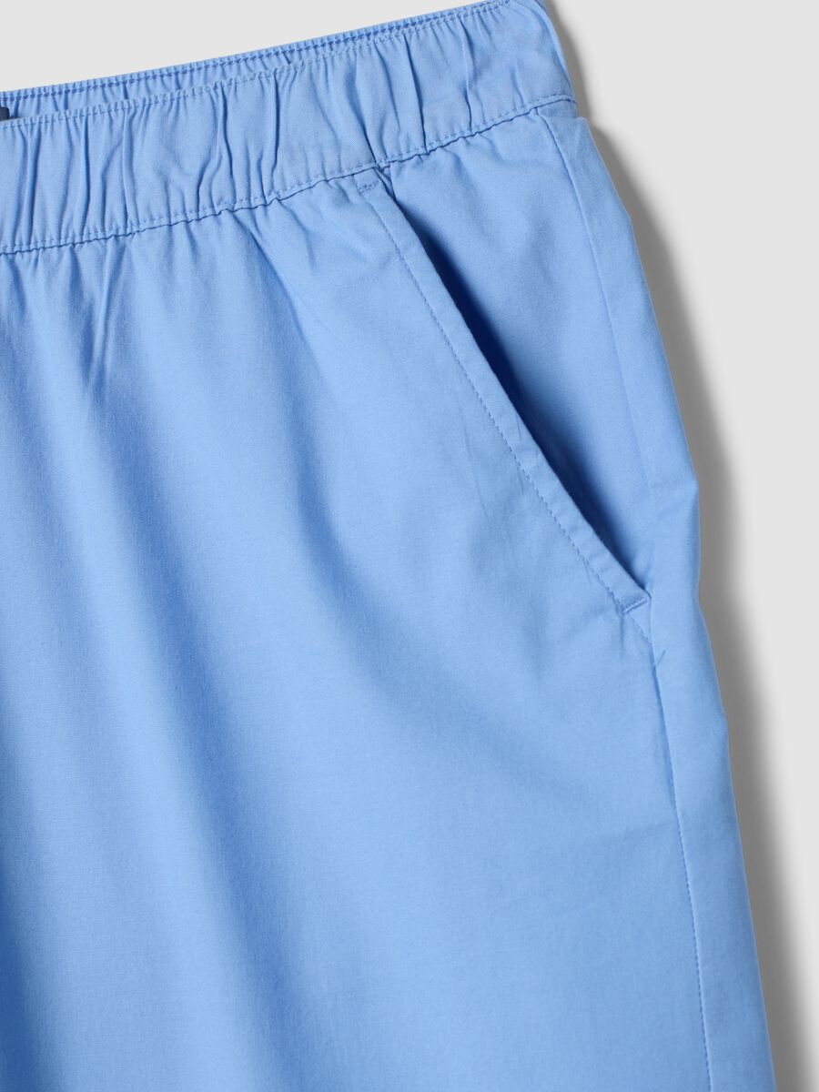 Light blue stretch cotton trousers_1