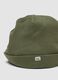 Cappello verde in puro cotone organico a coste per neonati_2