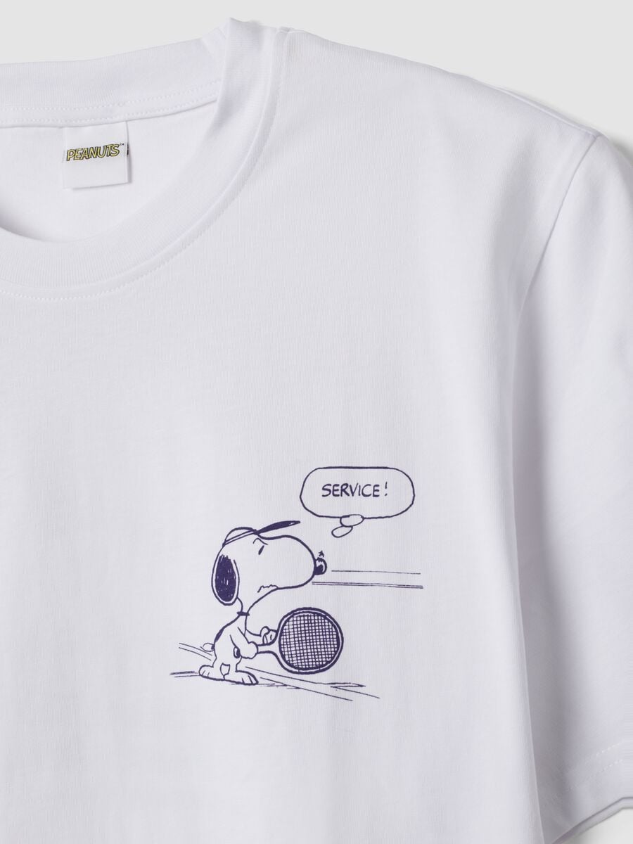 Camiseta blanca de algod&oacute;n puro de manga corta_1