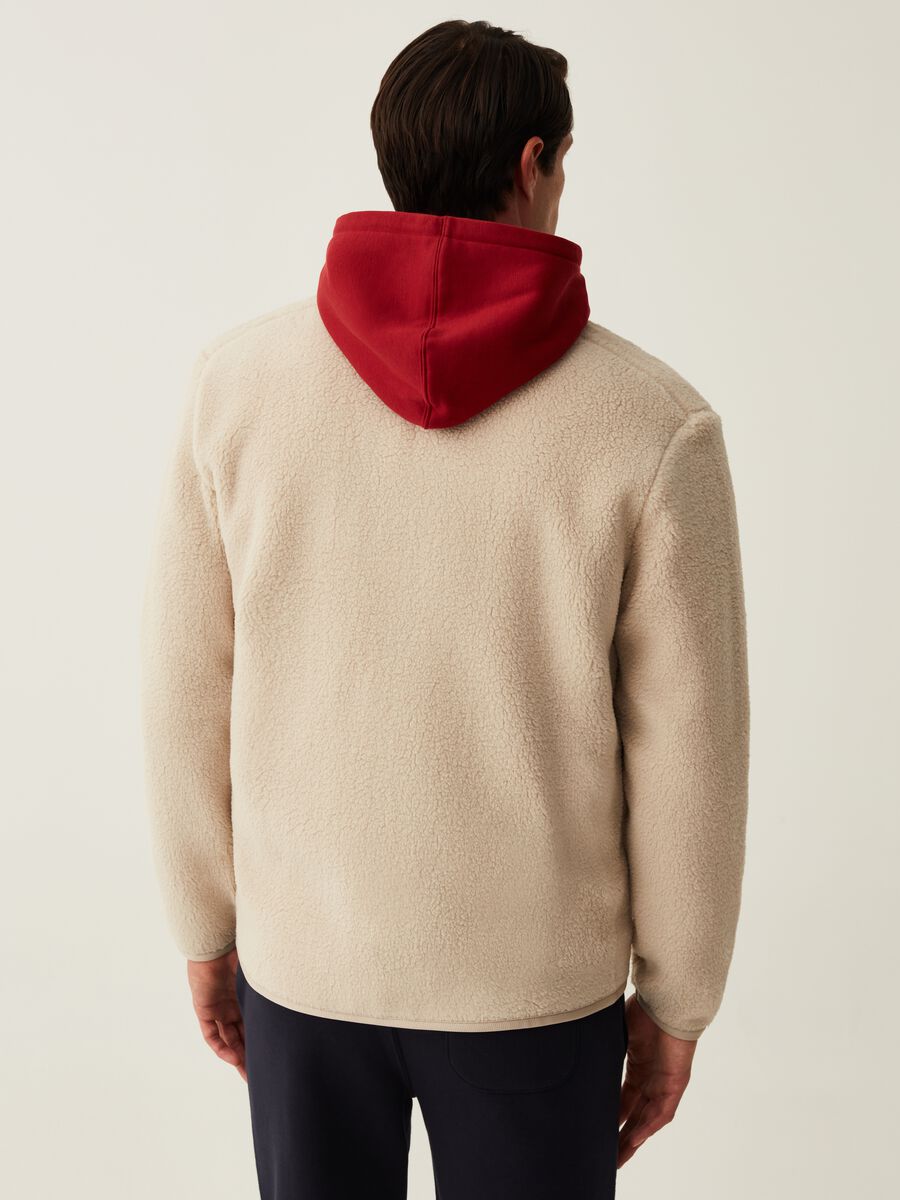 Half-zip sweatshirt in sherpa_2
