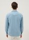 Light blue denim pure cotton shirt regular fit with pockets_2